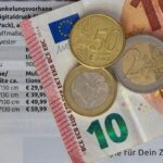 Euro banknotes and coins