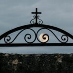 historic cemetery gate