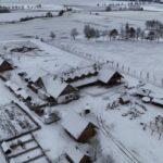 snow in April Poland