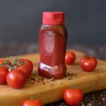 ketchup bottle in supermarket