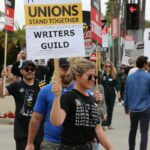 Dino store workers protest