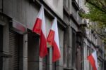 Polish flag government building