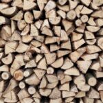 wood pellets pile