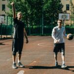 basketball player court