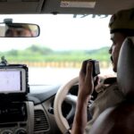 police monitoring footage