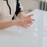 Melania Trump gesture