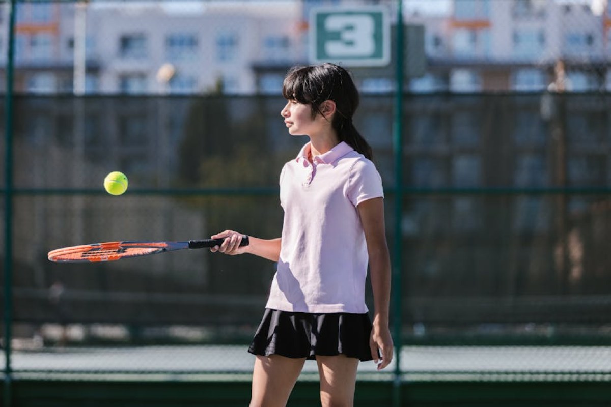 young tennis player