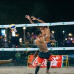 beach volleyball match
