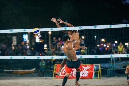 beach volleyball match