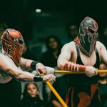 wrestling match fighters