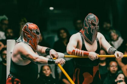 wrestling match fighters