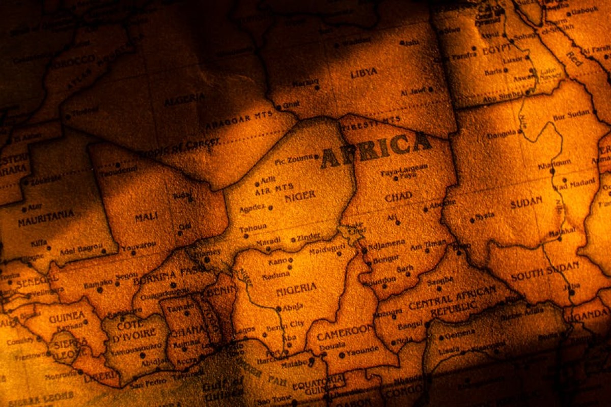 China Africa trade map