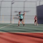 tennis doubles match