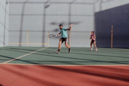 tennis doubles match