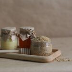honey jar with pollen