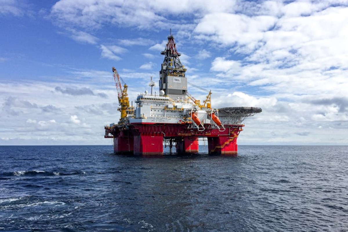 oil rig financial chart
