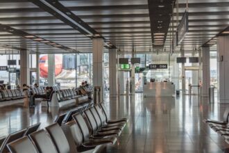 empty airport terminal