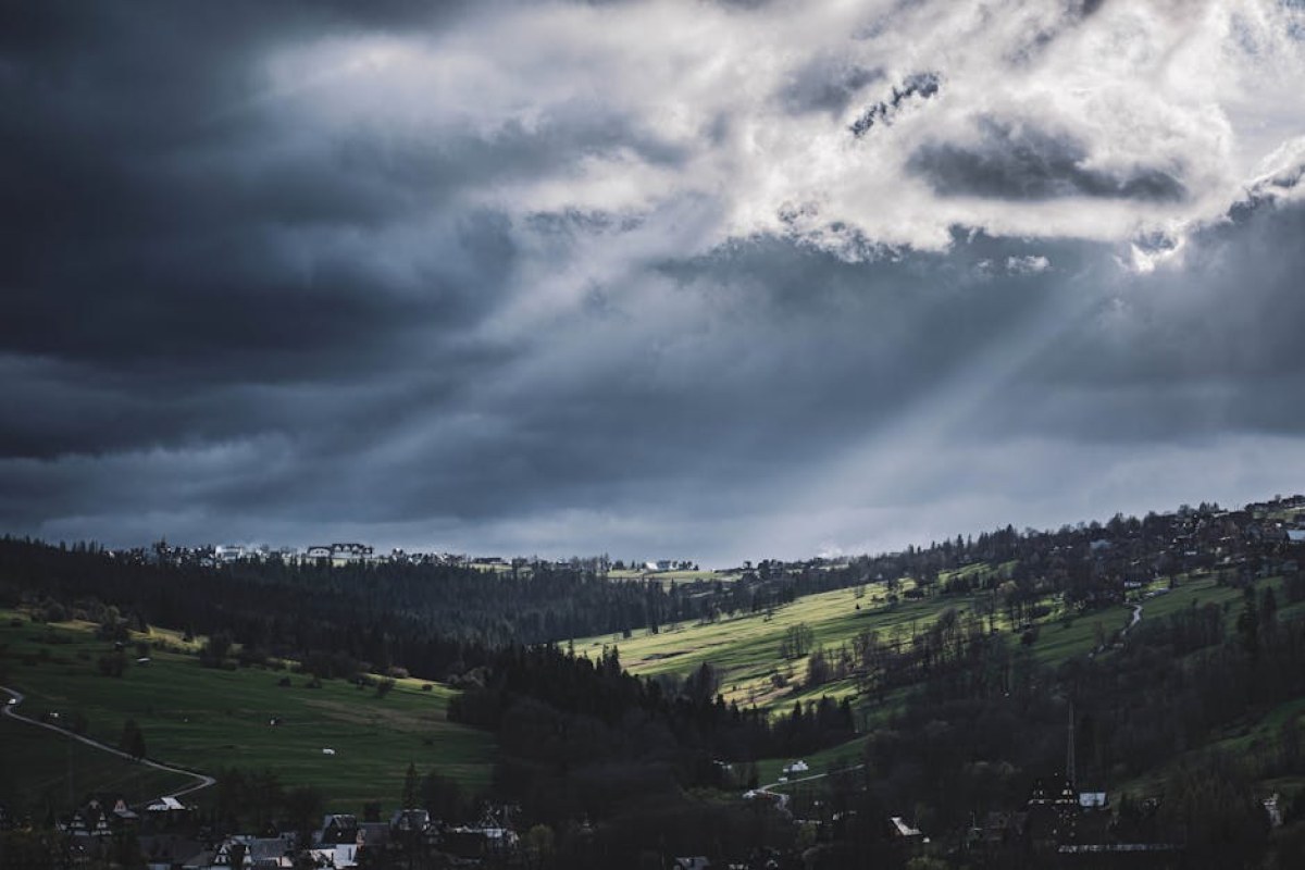storm clouds Poland