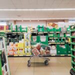 supermarket shelves