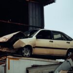 car accident steel pipes