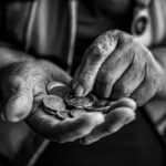 elderly person money