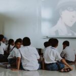 children watching fairytales