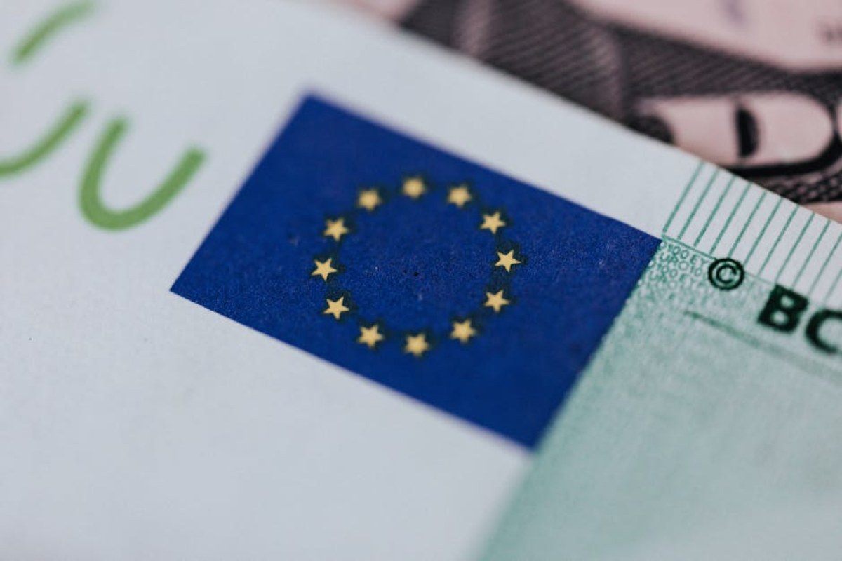 European flag and money
