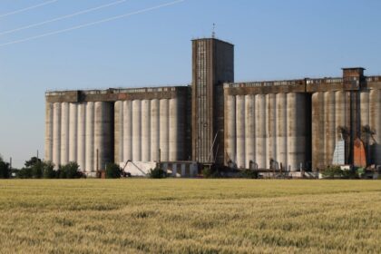 grain silo field