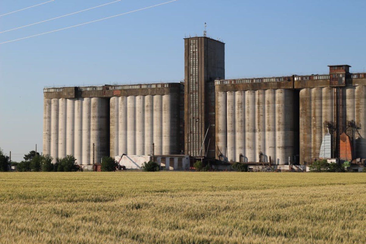 grain silo field