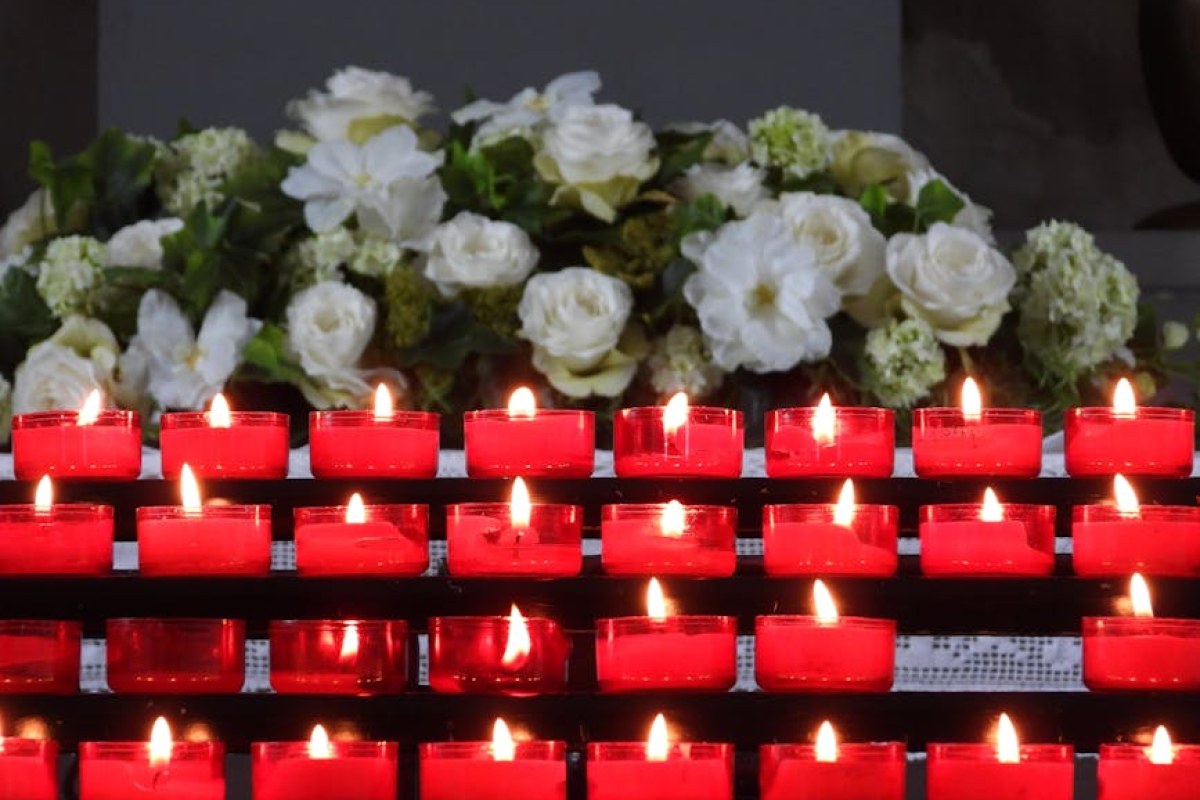 funeral church candles