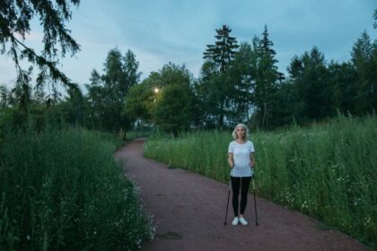 senior exercise walking
