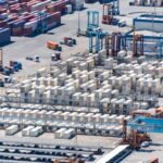 cargo terminal aerial view