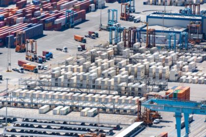 cargo terminal aerial view