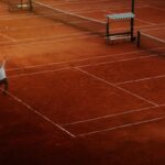tennis match clay court