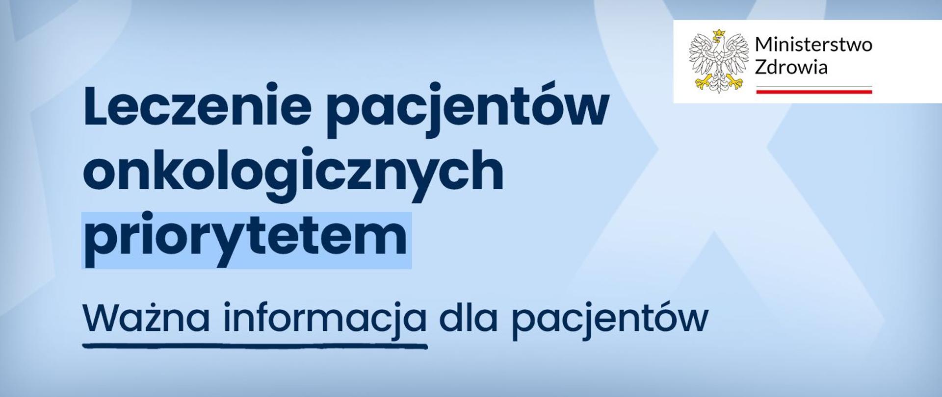 Ministerstwo Zdrowia rozszerza finansowanie badań dla pacjentów onkologicznych
