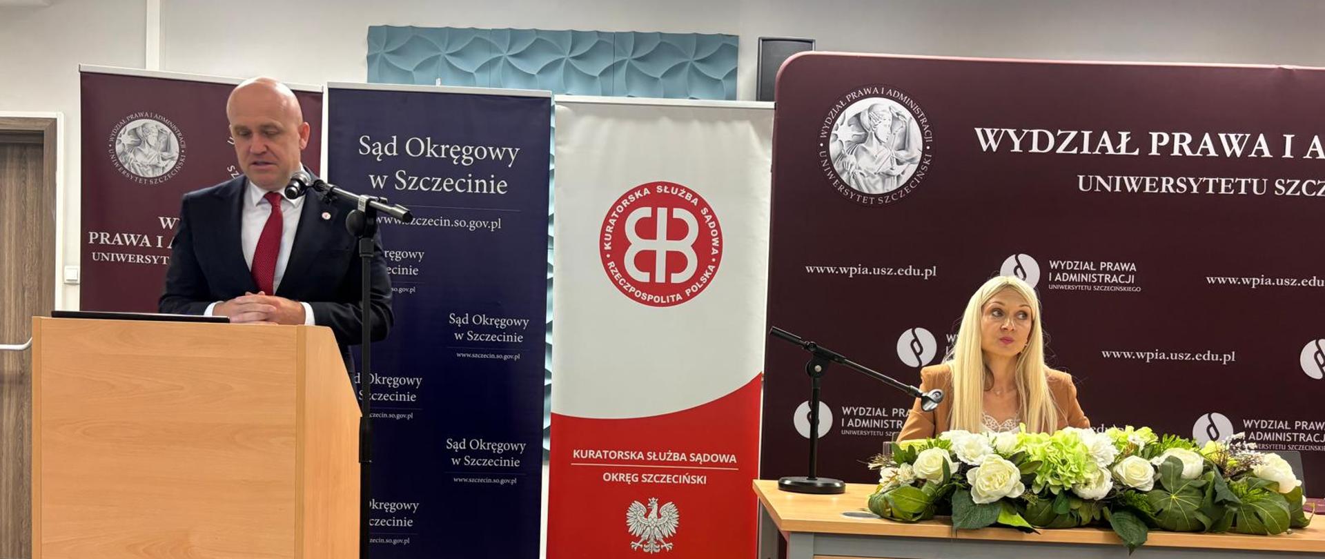 Wiceminister Dariusz Mazur na Święcie Kuratorskiej Służby Sądowej w Szczecinie