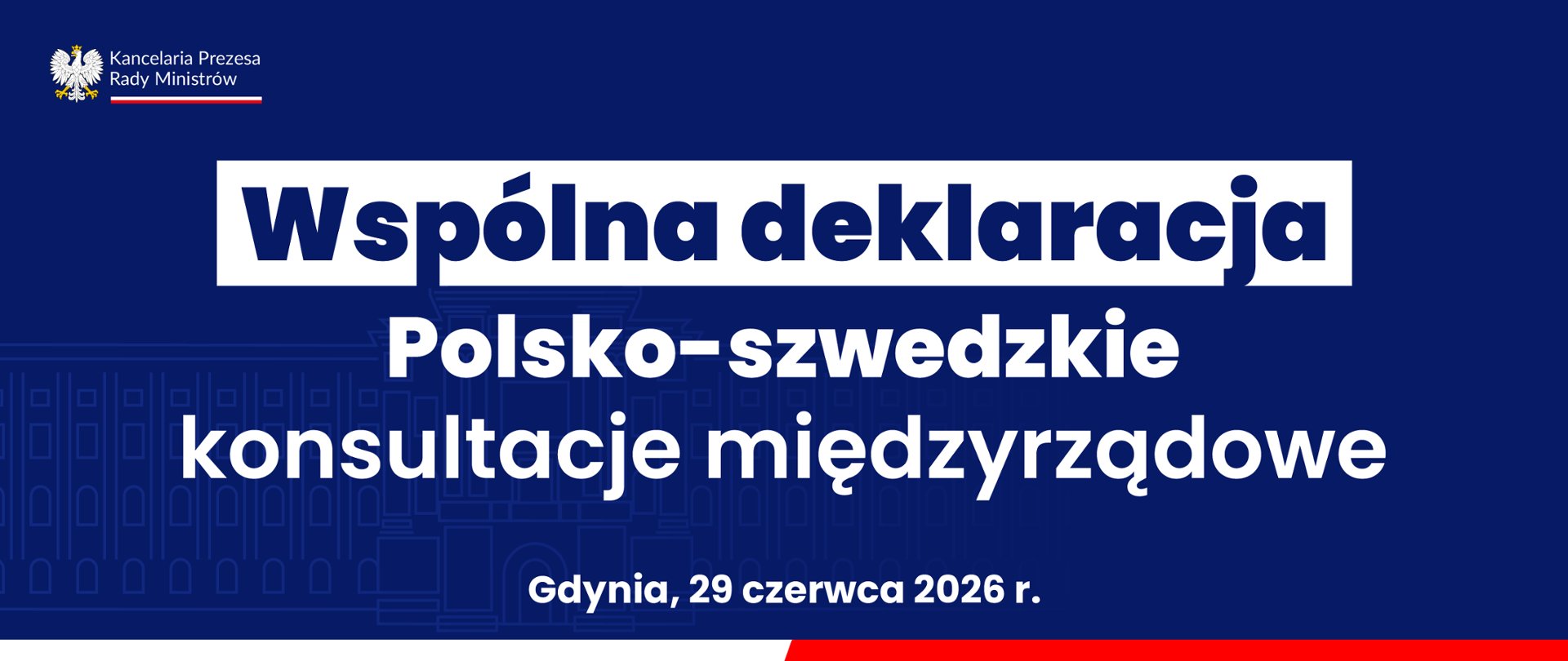 Polska i Szwecja podpisały wspólną deklarację po konsultacjach międzyrządowych