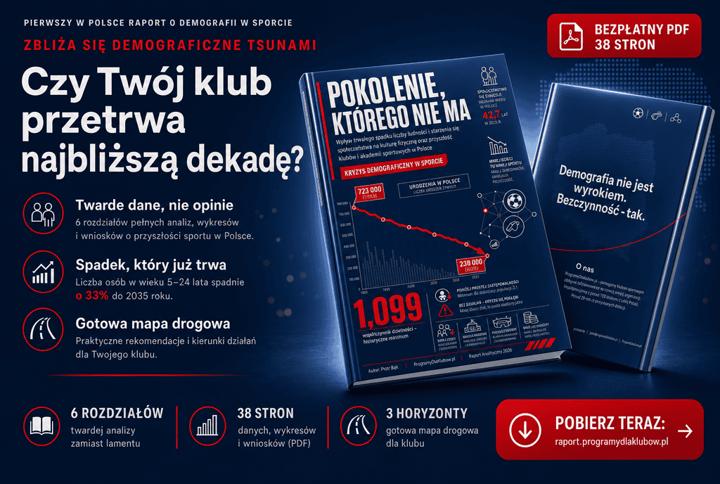 Kryzys demograficzny uderzy w polskie kluby sportowe – raport ujawnia dramatyczne prognozy