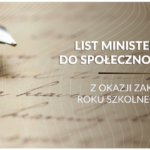 Minister Edukacji podsumowuje rok szkolny 2025/2026 w liście do społeczności szkolnej