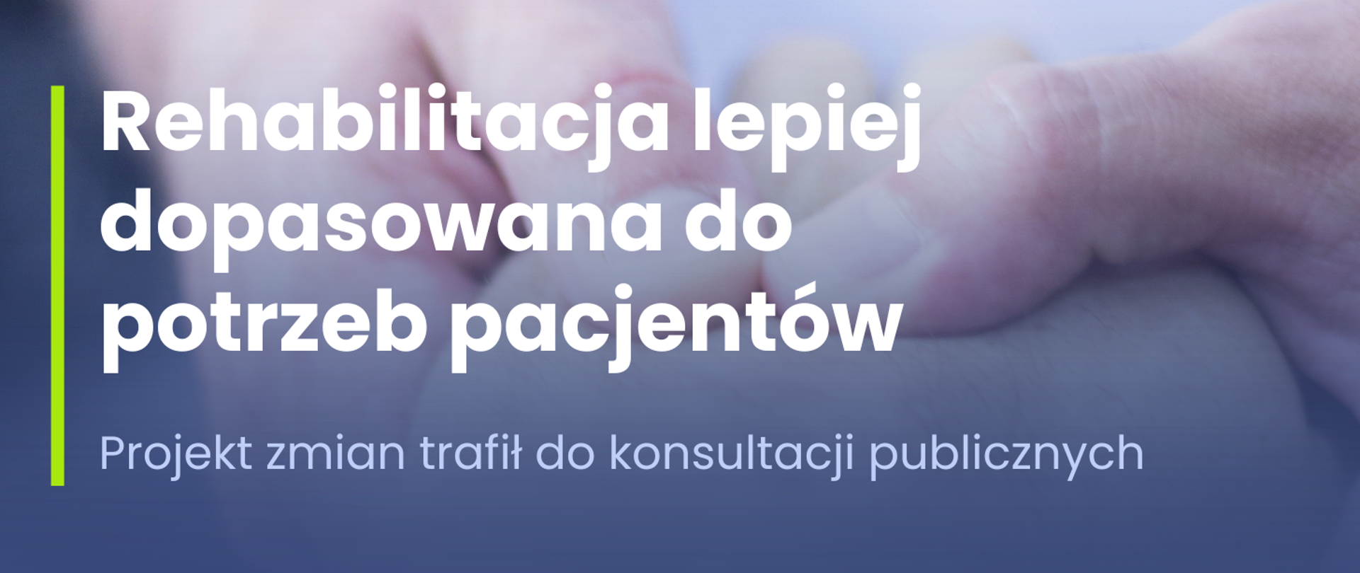 Rehabilitacja lepiej dopasowana do potrzeb pacjentów – projekt zmian trafił do konsultacji