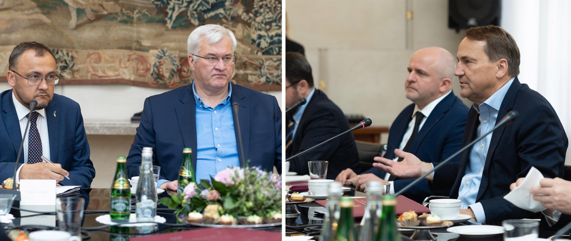 Radosław Sikorski i Andrij Sybiha o współpracy Polski i Ukrainy