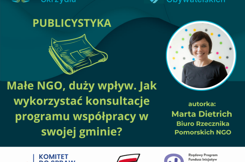 Małe NGO, duży wpływ. Jak wykorzystać konsultacje programu współpracy w swojej gminie?