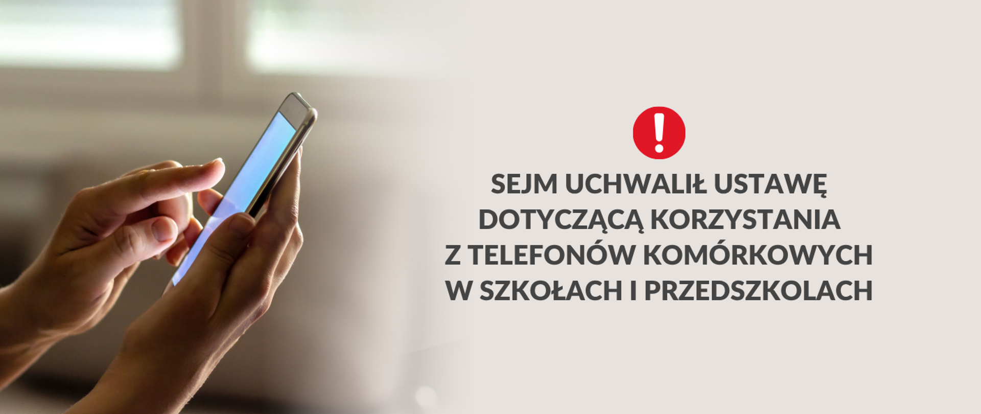 Sejm uchwalił ustawę ograniczającą używanie smartfonów w szkołach i przedszkolach
