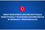 Senat przyjął ustawę o zakazie telefonów w szkołach – trafi do prezydenta