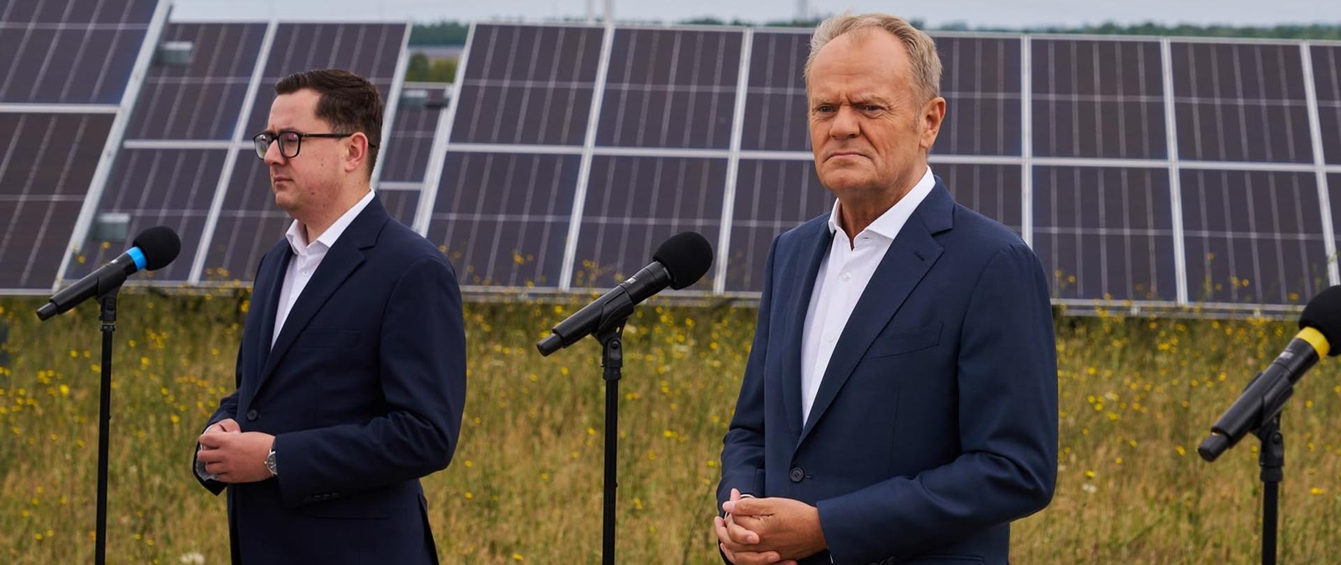 Premier Tusk i minister Motyka w Kleczewie: ORLEN rozbudował hybrydę OZE