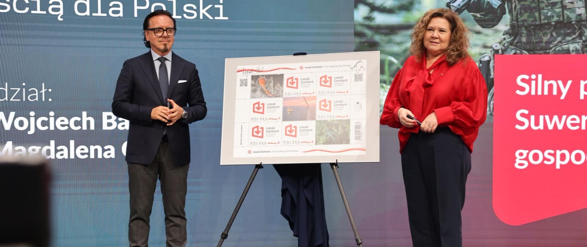 Znaczek „Local Content. Z korzyścią dla Polski” zaprezentowany na MSPO w Kielcach
