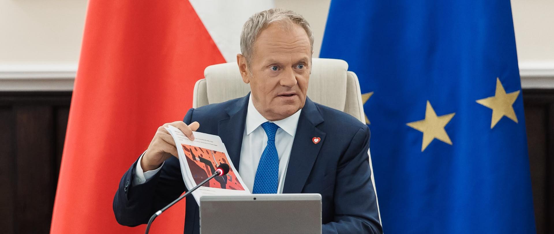 Tusk: kryptowaluty, paliwa i weta prezydenta tworzą "ponurą całość"