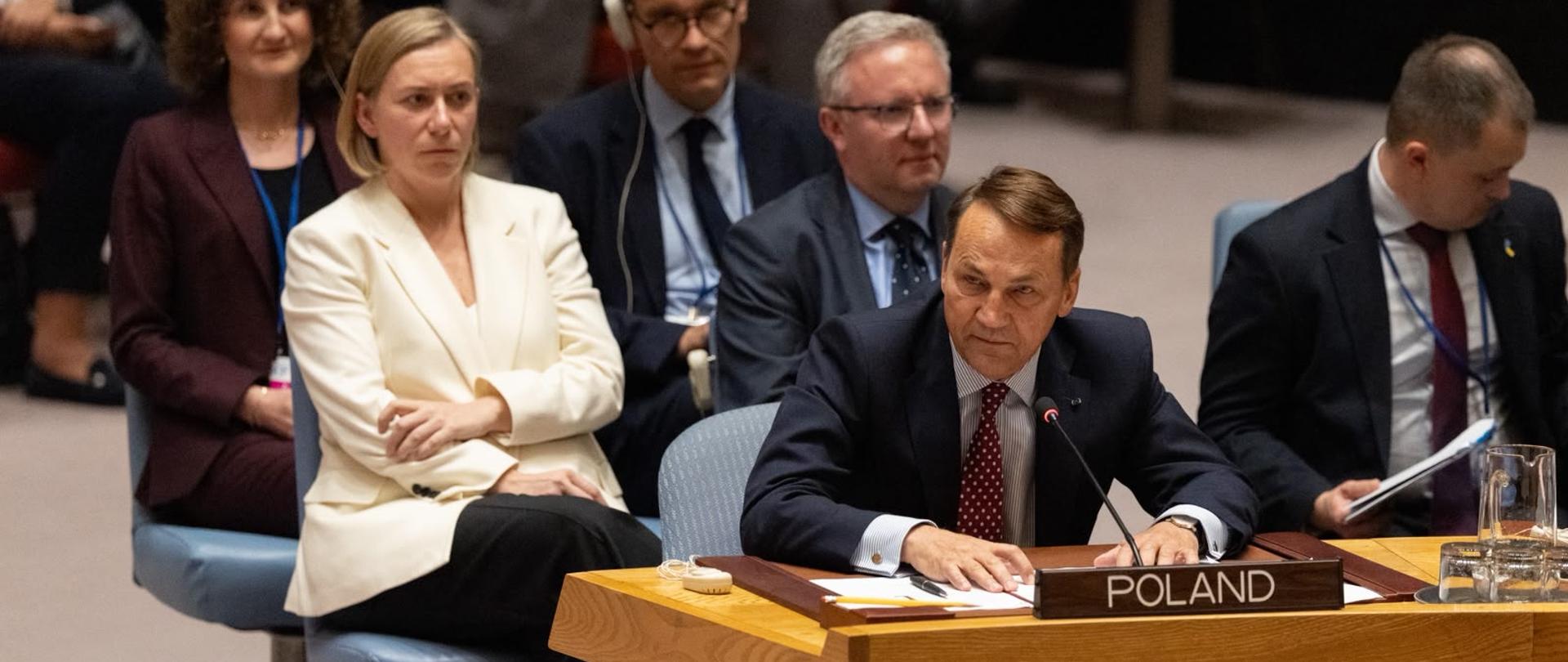 Sikorski w Radzie Bezpieczeństwa ONZ: „Siergieju, powiedz swojemu szefowi: wystarczy”