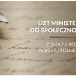 Minister edukacji Barbara Nowacka pisze list na start roku szkolnego 2026/2027