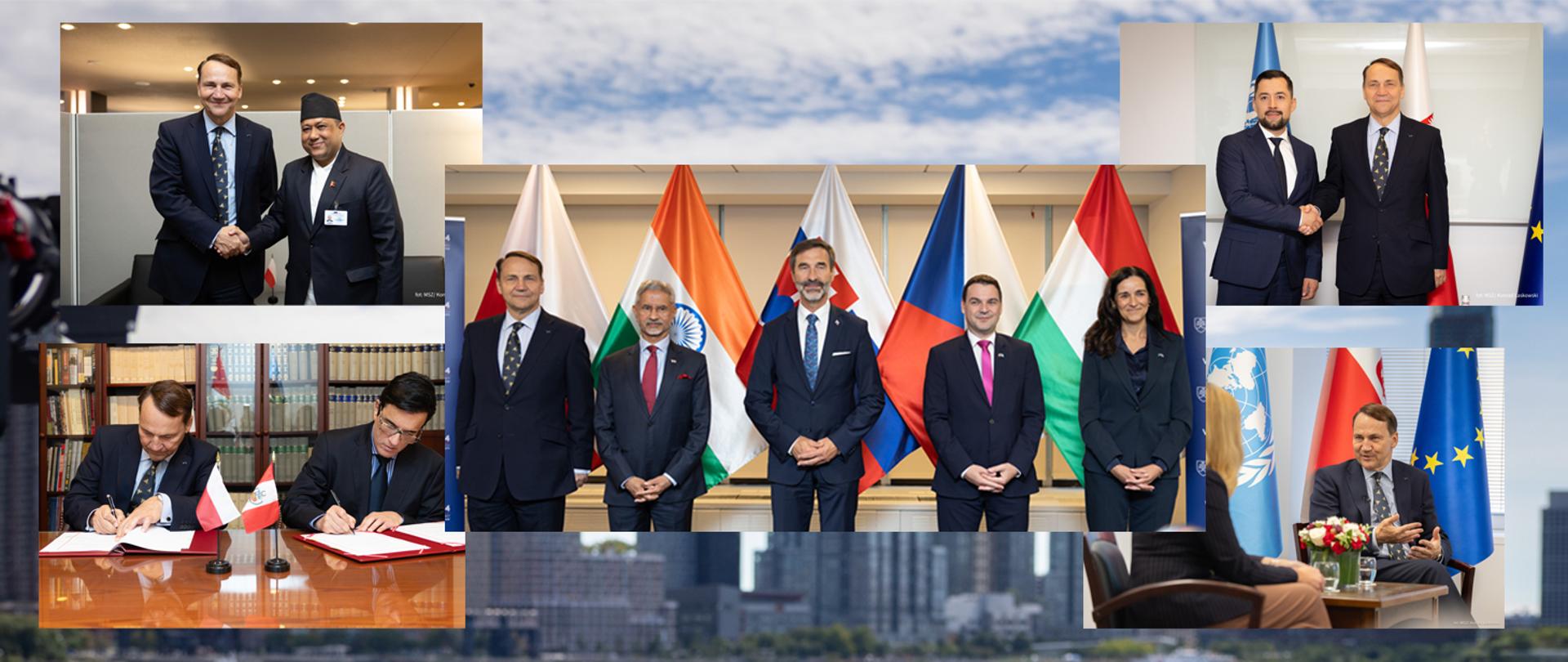 Sikorski w Nowym Jorku: ponad 30 spotkań i walka o miejsce Polski w G20